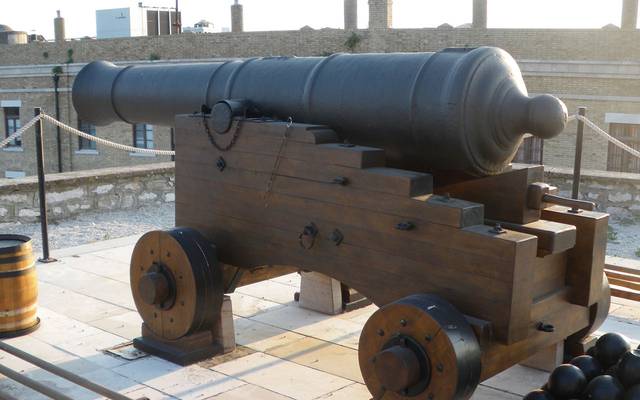 Historic cannon at the fortress