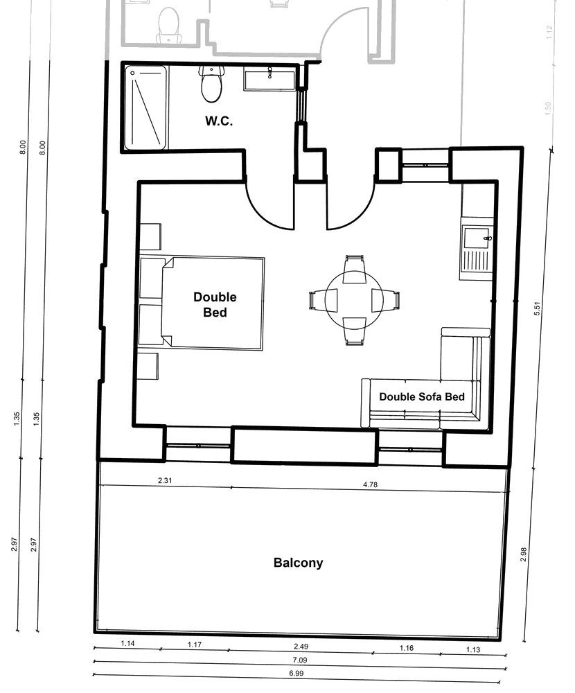 Aphrodite Apartment floor plan